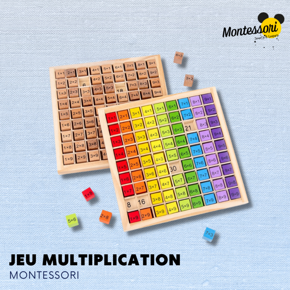 Jeu Multiplication Montessori Montessori