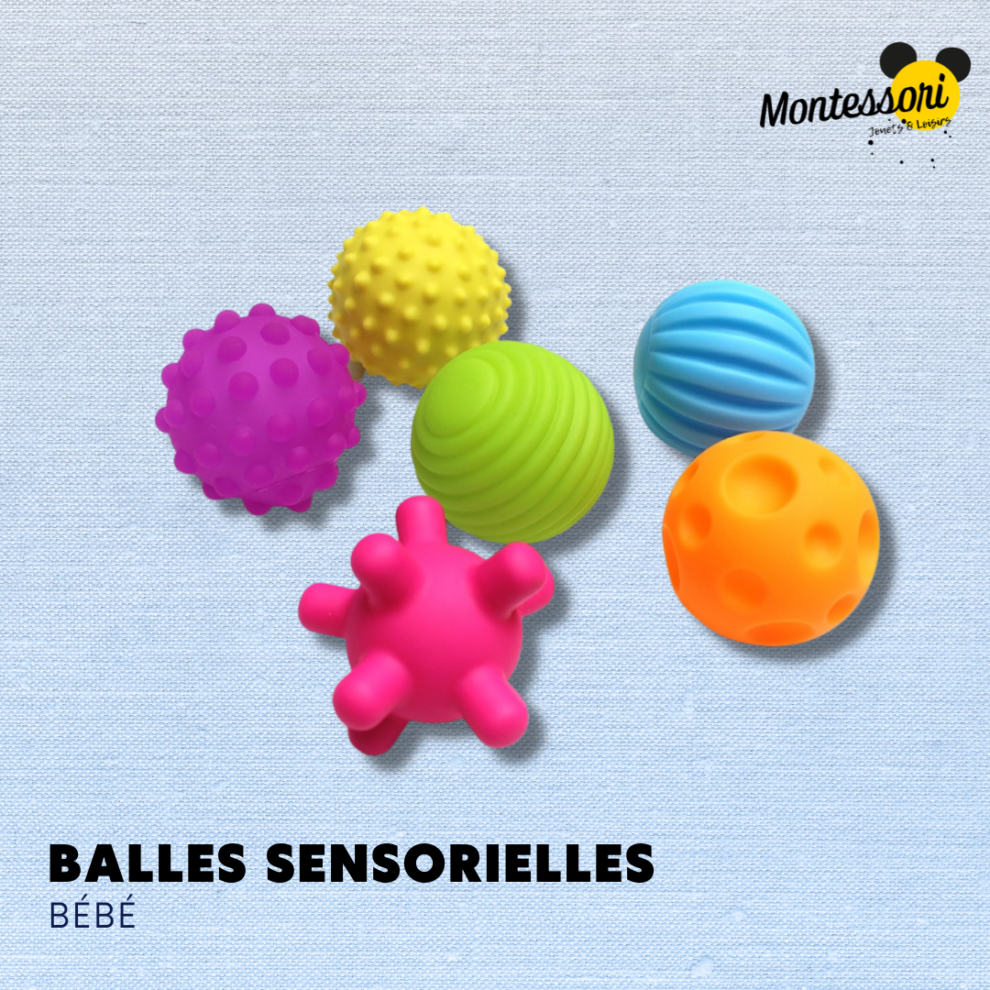 Balles Sensorielles Bébé Montessori 