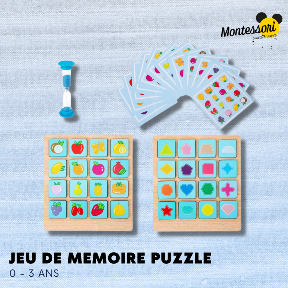 jeu de mémoire 4 ans