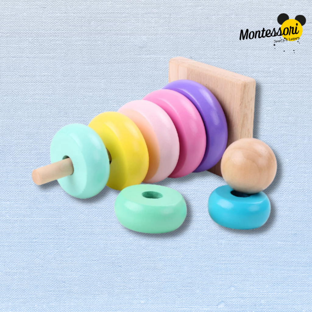 Jeu d’Empilement En Bois - Montessori