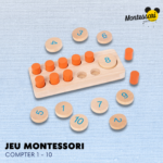 Jeu Montessori pour apprendre à compter