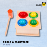 Table à marteler en bois - Montessori