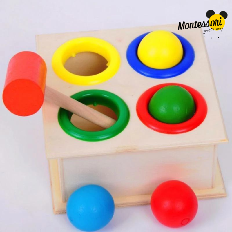 Table à marteler en bois - Montessori