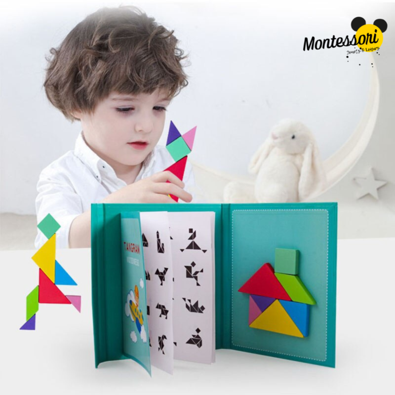 Tangram Montessori Magnétique 3D | Forme, Figure