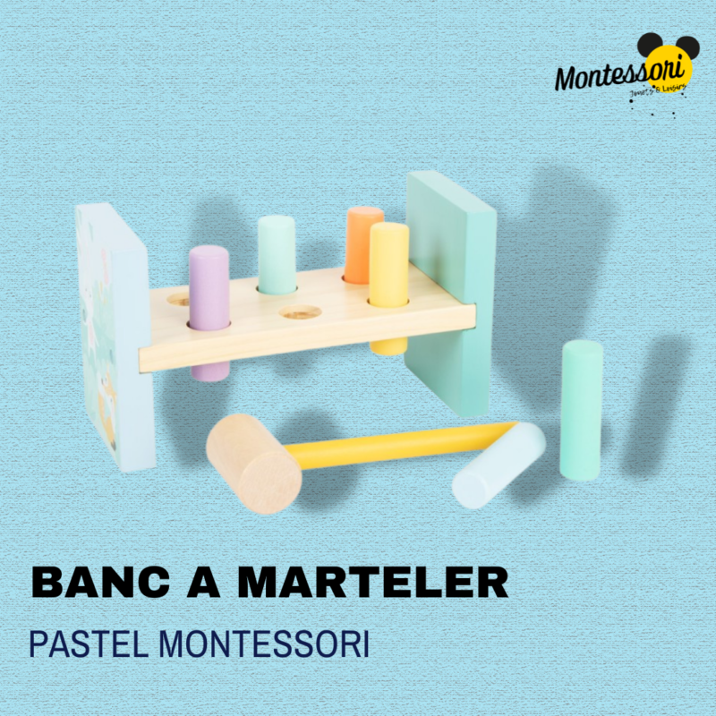 Banc à marteler Montessori