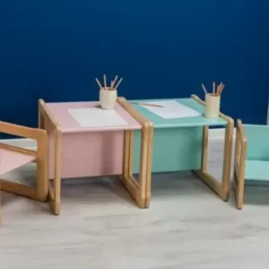 Chaise Montessori Ensemble Multifonctionnel avec Table : Exploration et Apprentissage Actif