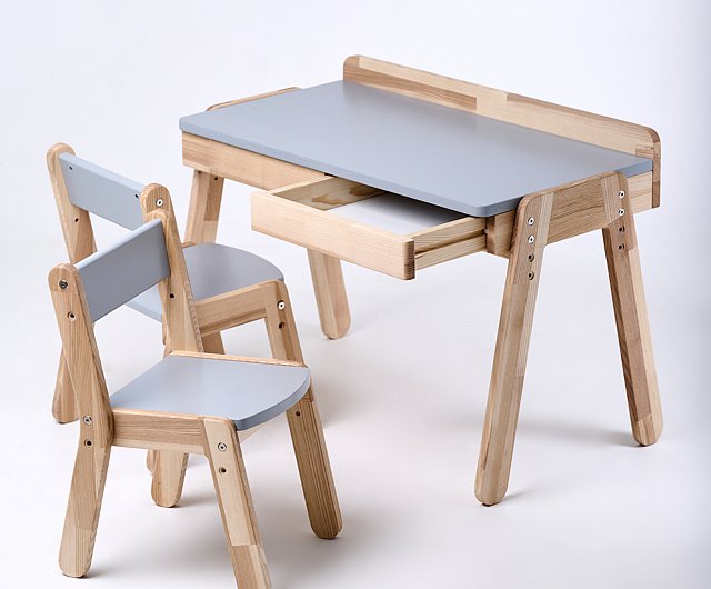 Chaises Montessori en Bois avec Bureau et Table pour Tout-Petits