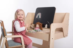 Chaise Montessori Luula avec Table Réglables Pour Enfants