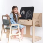 Chaise Montessori Luula avec Table Réglables Pour Enfants