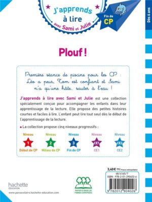Livre Montessori - Sami et Julie CP Niveau 3 : Plouf !