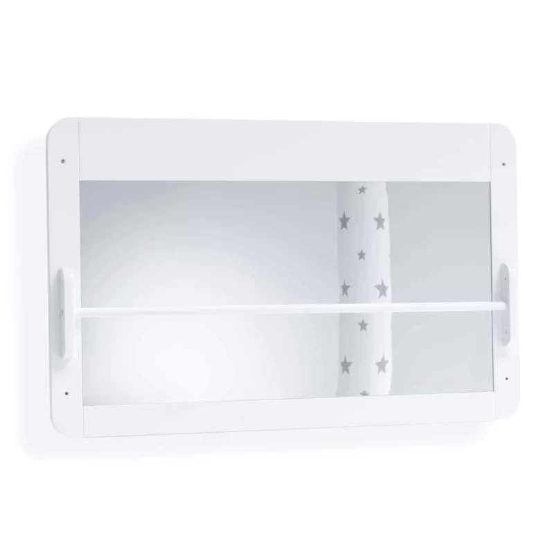 Mirror Montessori pour bébé en blanc